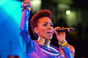 Artists who performed at the Concert included DJ Black Coffee, Zahara, Toya Delazy, Mafikizolo, Kurt Darren, Yvonne Chaka Chaka, Salif Keita, Elvis Blue, David Jenkins, the Mahotella Queens, Umoja, Gcina Mhlophe, DJ Alessandro, Wouter Kellerman, Naima Mclean and 1st Project at Soccer City in Johannesburg, South Africa on August 17, 2013 ©Allan James Lipp/BackpagePix